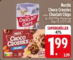 Edeka Nestlé Choco Crossies oder Choclait Chips Angebot