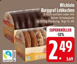 Edeka Wicklein Burggraf Lebkuchen Angebot