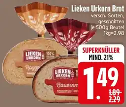 Edeka Lieken Urkorn Brot Angebot