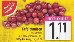 E-Center GUT & GÜNSTIG Tafeltrauben Angebot