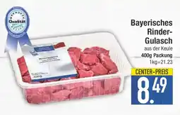 E-Center Bayerisches Rinder-Gulasch Angebot