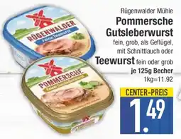 E-Center Rügenwalder Mühle Pommersche Gutsleberwurst oder Teewurst Angebot
