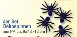 E-Center 4er Set Dekospinnen Angebot
