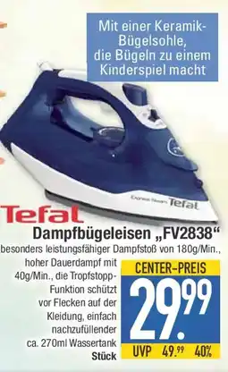 E-Center Tefal Dampfbügeleisen „FV2838“ Angebot