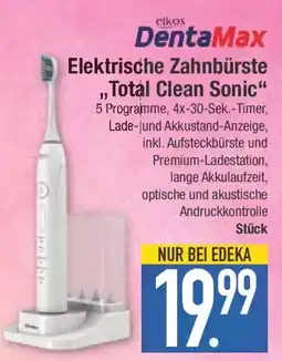 E-Center elkos DentaMax Elektrische Zahnbürste „Total Clean Sonic“ Angebot