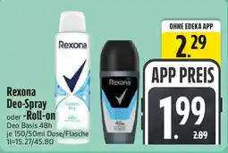Edeka Rexona Deo-Spray oder -Roll-on Angebot