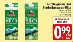 Edeka Berchtesgadener Land Frische Bergbauern-Milch Angebot