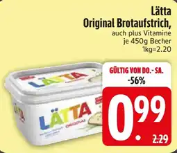 Edeka Lätta Original Brotaufstrich Angebot