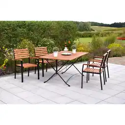 Netto Marken-Discount Merxx Schlossgarten Set 5tlg. Tisch Klapptisch Angebot