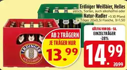 Edeka Erdinger Weißbier, Helles oder Natur-Radler Angebot