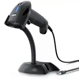 Netto Marken-Discount Aplic Handscanner, 1D 2D Barcode-Scanner kabelgebunden USB, manuell/auto, Standhalterung, schwarz Angebot