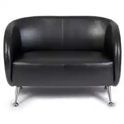 Netto Marken-Discount hjh OFFICE Lounge Sofa ST. LUCIA Kunstleder mit Armlehnen Angebot