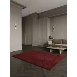 Netto Marken-Discount Kurzflorteppich MAIN, einfarbig, Rot, 80 x 150 cm Angebot