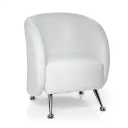Netto Marken-Discount hjh OFFICE Polstersessel ST. LUCIA Kunstleder mit Armlehnen Angebot
