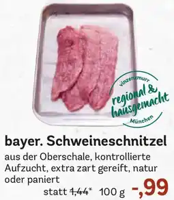 Edeka bayer. Schweineschnitzel Angebot