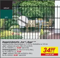 toom Baumarkt Doppelstabmatte "Ivar"/"Hugo" Angebot