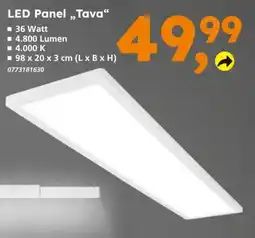 Globus Baumarkt LED Panel „Tava“ Angebot