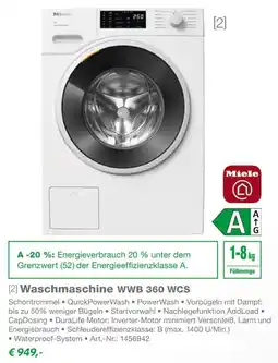 EP Miele Waschmaschine WWB 360 WCS Angebot