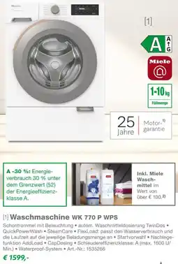 EP Miele Waschmaschine WK 770 P WPS Angebot