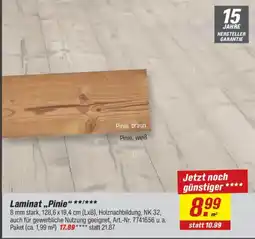 toom Baumarkt Laminat „Pinie“ Angebot