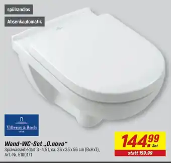 Wand-WC-Set „O.novo“ Villeroy & Boch