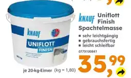 Globus Baumarkt Knauf Uniflott Finish Spachtelmasse Angebot
