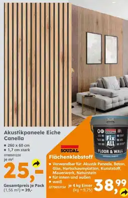 Globus Baumarkt Akustikpaneele Eiche Canella Angebot