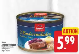 EDEKA Wucherpfennig Simon 2 Rinderrouladen in pikanter Sauce Angebot
