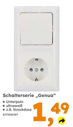 Globus Baumarkt Schalterserie „Genua“ Angebot