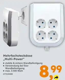 Globus Baumarkt Mehrfachsteckdose "Multi-Power" Angebot