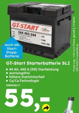 Globus Baumarkt GT-Start Starterbatterie SLI Angebot