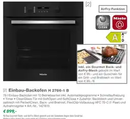 EP Miele Einbau-Backofen H 2766-1 B Angebot