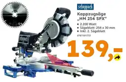 Globus Baumarkt scheppach Kappzugsäge „HM 254 SPX“ Angebot