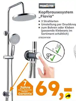 Globus Baumarkt Kopfbrausesystem "Flavia" PRIMASTER Angebot