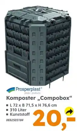 Globus Baumarkt Prosperplast Komposter „Compobox“ Angebot