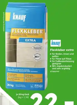 Globus Baumarkt Knauf Flexkleber extra Angebot