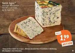 tegut Saint Agur würziger Weichkäse mit Blauschimmel Angebot