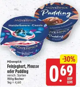 EDEKA Wucherpfennig Mövenpick Feinjoghurt, Mousse oder Pudding Angebot