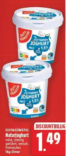EDEKA Wucherpfennig GUT&GÜNSTIG Naturjoghurt Angebot