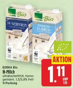 EDEKA Wucherpfennig EDEKA Bio H-Milch Angebot
