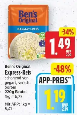 EDEKA Wucherpfennig Ben's Original Basmati-Reis Angebot