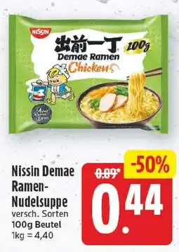 EDEKA Wucherpfennig Nissin Demae Ramen-Nudelsuppe Angebot