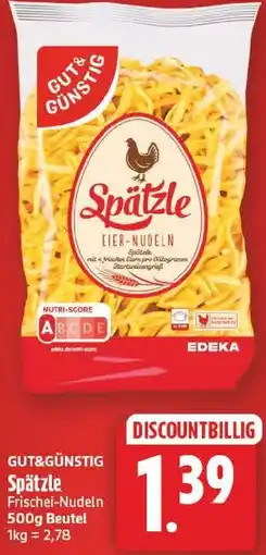 EDEKA Wucherpfennig Spätzle Eier-Nudeln Angebot
