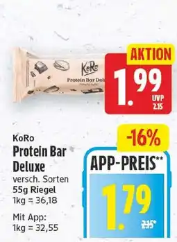 EDEKA Wucherpfennig KoRo Protein Bar Deluxe Angebot