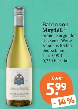 tegut Baron von Maydell Grauer Burgunder Angebot