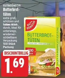 EDEKA Wucherpfennig GUT&GÜNSTIG Butterbrottüten Angebot
