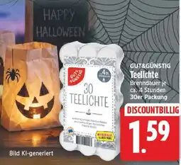 EDEKA Wucherpfennig GUT&GÜNSTIG Teelichte Angebot