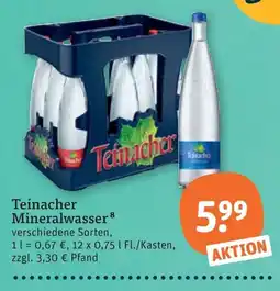 tegut Teinacher Mineralwasser Angebot