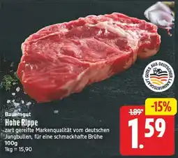 EDEKA Wucherpfennig Bauerngut Hohe Rippe Angebot