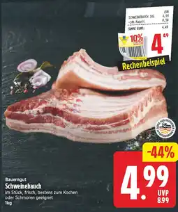 EDEKA Wucherpfennig Bauerngut Schweinebauch Angebot